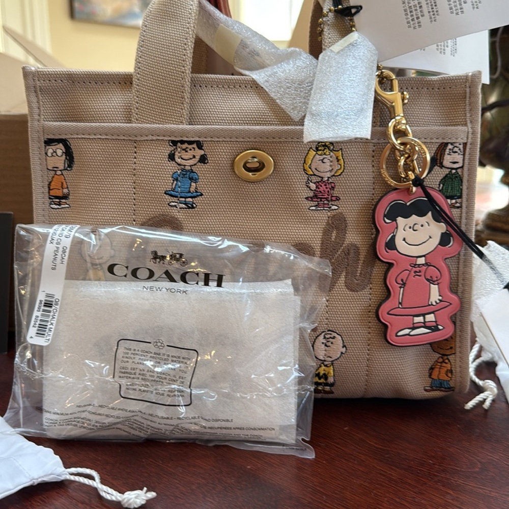 Coach x Peanuts Bundle - Brand new in Box Bag with Wallet and Charm - Picture 5 of 6